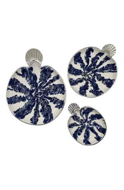Lunares La Mar Round Serving Platter In Multi