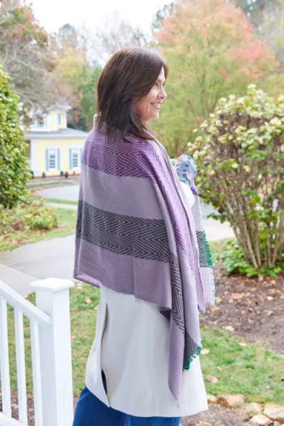 Feelgoodz Artisan Woven Hayden 100% Recycled Acrylic Oversized Wrap Winter Scarf In Multi
