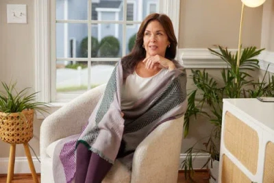 Feelgoodz Artisan Woven Hayden 100% Recycled Acrylic Oversized Wrap Winter Scarf In Multi