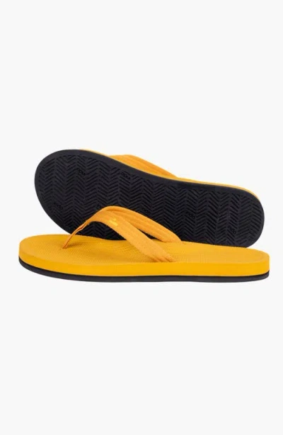Indosole Responsibly-made Tire Sole Easy Living Flip Flops In Yellow