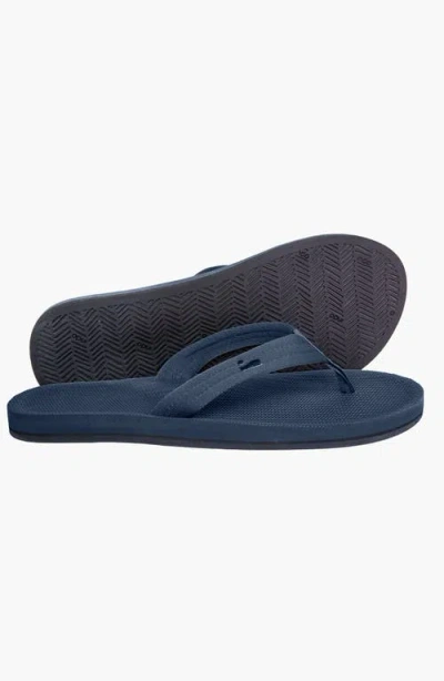 Indosole Responsibly-made Tire Sole Easy Living Flip Flops In Blue
