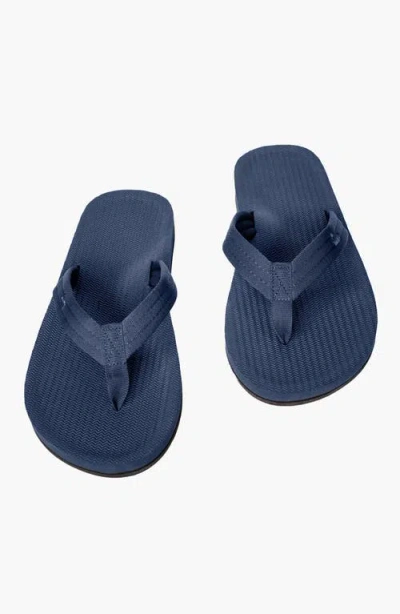 Indosole Responsibly-made Tire Sole Easy Living Flip Flops In Blue