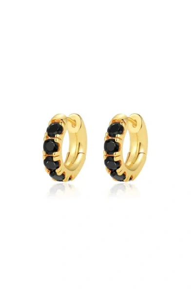 Classicharms Daniela Huggie Hoop Zirconia Earrings In Gold