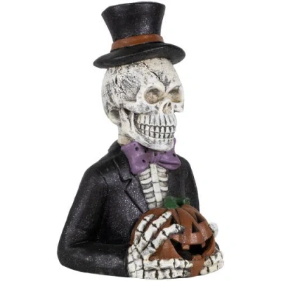 Northlight Led Lighted Skeleton With Jack-o-lantern Halloween Decoration In Multi