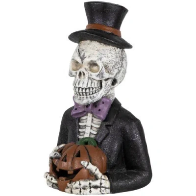 Northlight Led Lighted Skeleton With Jack-o-lantern Halloween Decoration In Multi