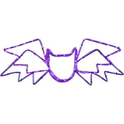 Northlight 23.5in Led Lighted Bat 4-function Halloween Window Silhouette In Purple