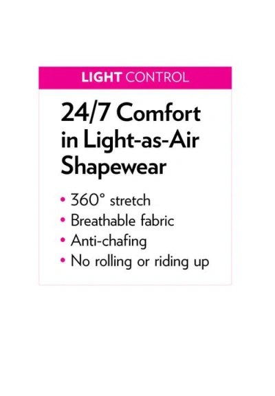 Secret Solutions Invisible Shaper Light Control All-in-one Shaper In Black