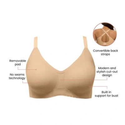Parfait Simplicity Seamless Wire-free Bra In Neutral