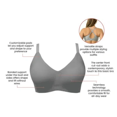 Parfait Simplicity Seamless Wire-free Bra In Gray