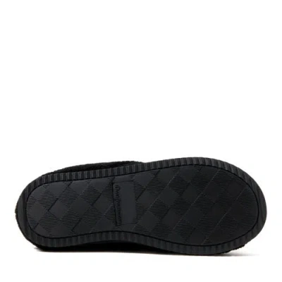 Dearfoams Darcy Quilted Cuff Velour Clog Slipper In Black