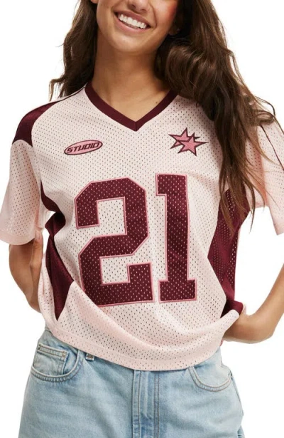 Cotton On V Neck Regular Cropped Graphic Tee In White