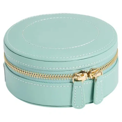 Wolf Sophia Round Zip Case In Green