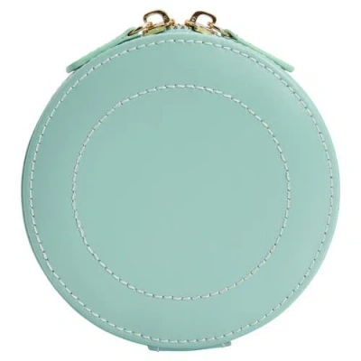 Wolf Sophia Round Zip Case In Green