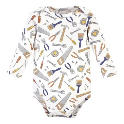 Hudson Baby Five-piece Collection Of Long-sleeve Cotton Bodysuits In Multi
