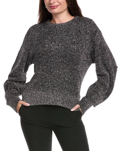 Helmut Lang Apex Lurex Sweater In Gray