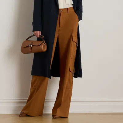 Ralph Lauren Women's Wide-leg Cargo Pants In Brown