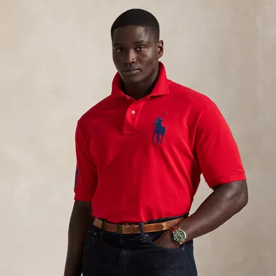 Polo Ralph Lauren Ralph Lauren Big Pony Mesh Polo Shirt In Red