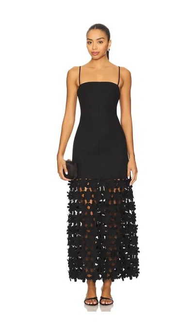Alexis Magdelena Midi Dress In Black