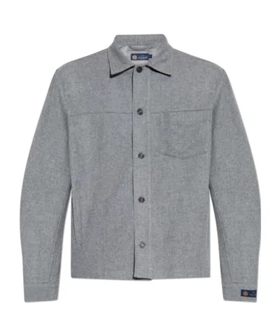 Paul & Shark Button-fastening Patch-pocket Shirt In Gray