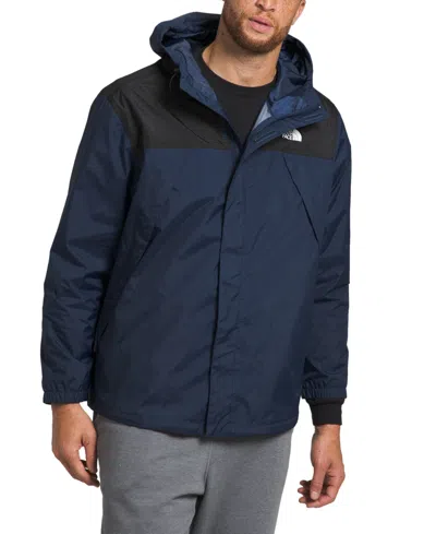 The North Face Seasonal Mountain Button Hooded Jacket In Blue