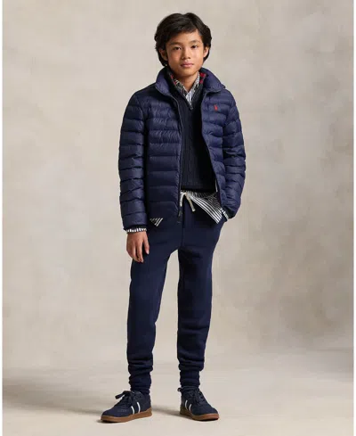 Polo Ralph Lauren Big Boys P-layer 2 Packable Quilted Jacket In Blue