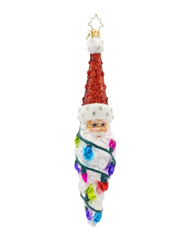 Christopher Radko Twinkling Twist Ornament In Multi