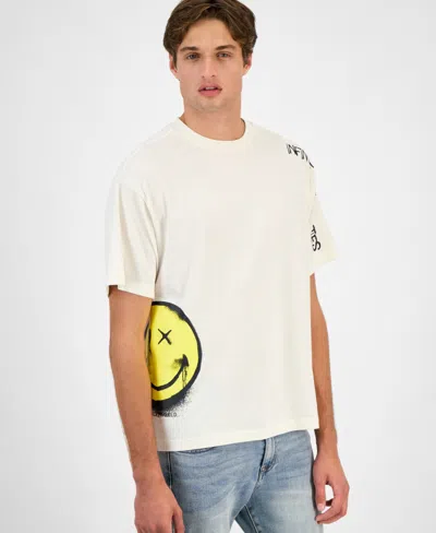 Smileyworld Men's Smiley Infinite Possibilities Graphic T-shirt In Brown