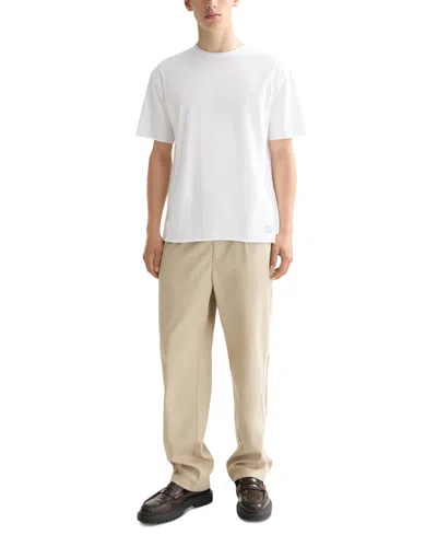 Scotch & Soda Men's Short Sleeve Raw Edge Crewneck T-shirt In White