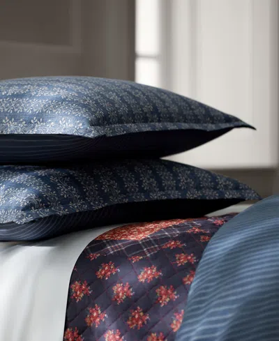 Ralph Lauren Gena Soft Cotton Reversible 3-pc. Duvet Cover Set, Full/queen In Multi