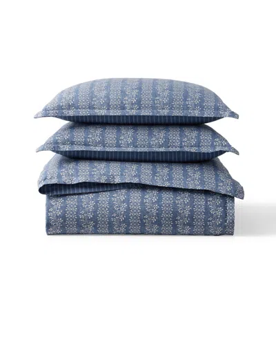 Ralph Lauren Gena Soft Cotton Reversible 3-pc. Duvet Cover Set, Full/queen In Multi