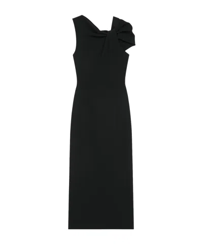 Givenchy Black Stretch Cady Dress In Black