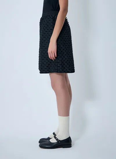 Cecilie Bahnsen Textured Shorts In Black