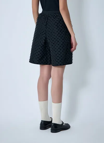 Cecilie Bahnsen Textured Shorts In Black