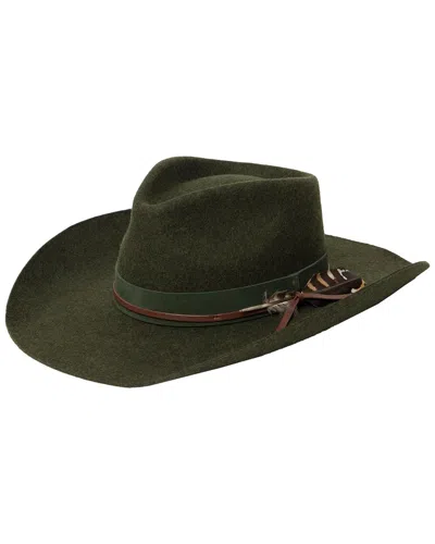 Frye Pinch Crown Wool Cowboy Hat In Green