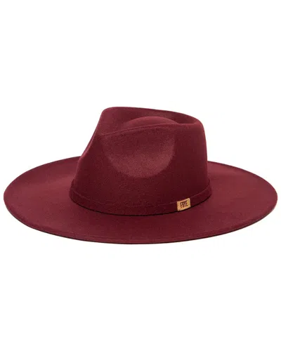 Frye Stiff Brim Fedora In Burgundy