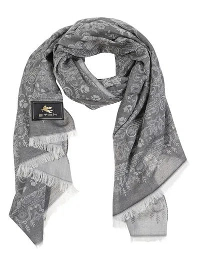 Etro Scarf In Gray