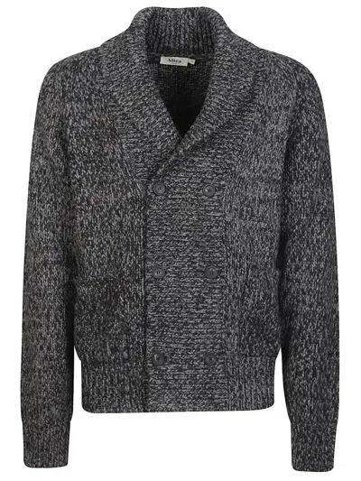 Altea Wool Double-breasted Cardigan In Gray