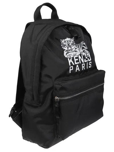 Kenzo Backpack With Adjustable Straps And Top Handle In Black