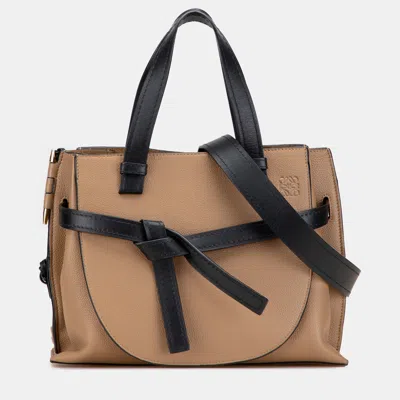 Pre-owned Loewe Brown Small Leather Gate Top Handle Satchel