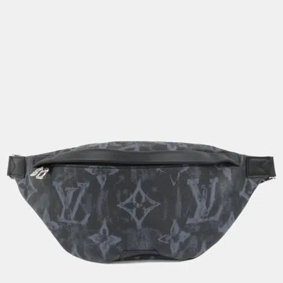 Pre-owned Louis Vuitton Monogram Pastel Noir Discovery Bum Bag In Black
