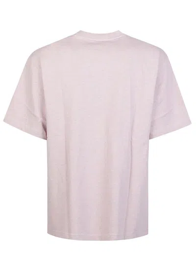 Kenzo Boke Flower Embroidered Oversized Cotton T-shirt Clothing In Pink