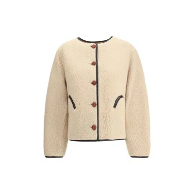 Blazé Milano Reversible Shearling Jacket In Neutral