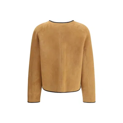Blazé Milano Reversible Shearling Jacket In Neutral