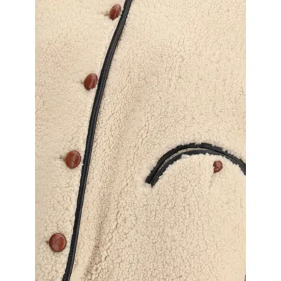 Blazé Milano Reversible Shearling Jacket In Neutral