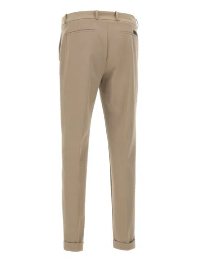 Rrd Brown Tailored Trousers With Classic Waistband In Neutral