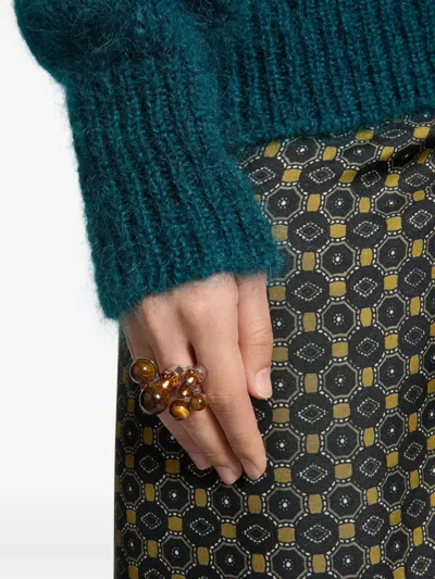 Dries Van Noten Ornamented Ring In Multi