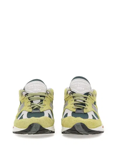 New Balance Made In Uk 991v2 Suede Sneakers In Yellow