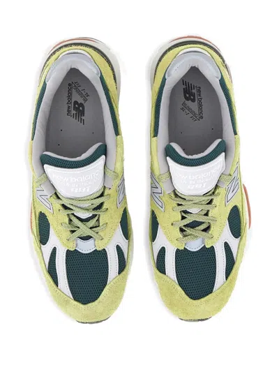 New Balance Made In Uk 991v2 Suede Sneakers In Yellow