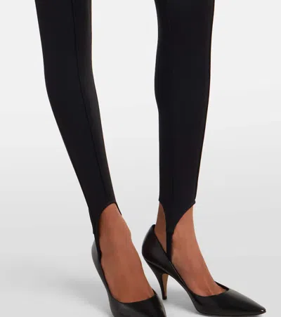 The Frankie Shop Stirrup-style Leggings With High Waist In Black