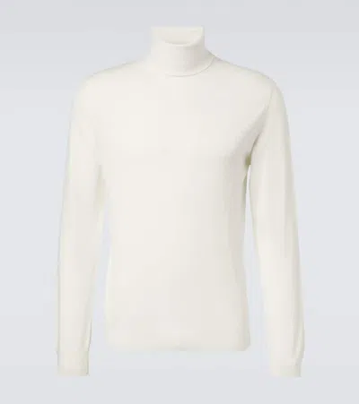 Slowear Sweater With Turtleneck In Virgin Wool In White